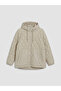 Hooded Quilted Women's Puffer Coat - 5