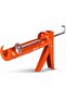 Professional Caulking Gun with Sealant, 10:1 Thrust Ratio, Dripless Caulk Gun for Silicone & Sealant Application, Smooth Pressure Caulking Tool for Home, Bathroom & DIY (Orange With Glue) - 3