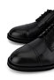 Men's Genuine Leather Black Classic Shoes - 3