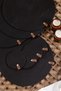 Jute 4-Piece Supla / American Service Set (33 cm) |   Round Luxury Presentation Plate Coaster (5 Colors) - 3
