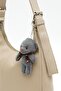 Women's Faux Leather Adjustable Strap Teddy Bear Shoulder Bag - 6