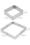 Mousse Mold, Professional Square Cake Frame with Adjustable Size, Sturdy Rectangular Mousse - 7