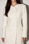 Cream Double Breasted Long Sleeve Mini Dress - 3