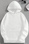 Unisex 3 Thread Cotton White Hat Bear Print Loose Fit Sweatshirt Hoodie - 2