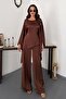 Brown Cape Suit