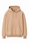 Unisex Oversize Black Hooded Sweatshirt Suitable for School, 3 Thread Threaded Kangaroo Pocket Casual Sports Top Wear - 2