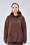 Unisex Oversize Black Hooded Sweatshirt Suitable for School, 3 Thread Threaded Kangaroo Pocket Casual Sports Top Wear - 4