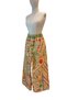 Women's Multi-Colored Ethnic Shawl Patterned Hand Embroidered Wide Leg Bohemian Trousers with Elastic Waist - 3