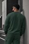 John Men's Two-Drawstring Hooded Solid Color Casual Oversized Large Size Crew Neck Sweatshirt - 4