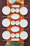 Derya 16 Piece Porcelain Breakfast Set for 6 People - 2
