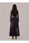High Waisted Printed Lined Skirt That Doesn'T Show Throught the Fabric, High Waist A-Line Tulle Skirt - 4