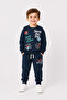 Boy's Skateboard Printed Sweatshirt and Sweatpants 2-Piece Set 1-4 Years Old Ak115