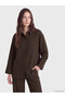 Two Mt Shop Quality Lcw Modest Brown Women's Shirt Tunic - 2
