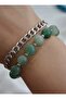 Aventurine Stone Double Bracelet - Multicolor - 5