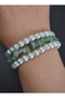 Aventurine Vein Bracelet Set - Multicolor - - 2
