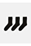 Alita City Black Plain 3-Pack Women's Socks with a Difference