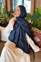 Gg Pattern Ayrobin Floral Jacquard Shawl Indigo - 3