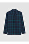 Green Regular Fit Plaid Men's Pajama Set - 6