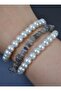 Labradorite and Onyx Bracelet Set - Multicolor - - 3