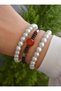 Hematite Agate Vein Bracelet Set - Multi-Colored - 3