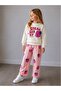 Girl's Strawberry Printed Striped Top and Bottom Set - 4
