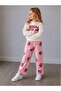 Girl's Strawberry Printed Striped Top and Bottom Set - 2
