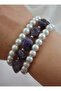Amethyst and Quincy Bracelet Set - Multicolor -