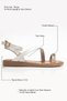 Women's White Ring Buckle Detailed Bodrum Sandals - 4