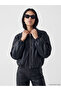 Esvab • Modern & Distinctive Women's Loose Fit Bomber Leather Look Jacket