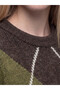 Esvab • Modern & Distinctive Diamond Embroidered Women's Knitwear Sweater - 4