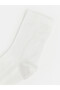 Two Mt Shop Quality White Plain 3-Pack Women's Socks - 2