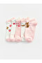 Alita City Lcw Kids Ecru Patterned Girls' Booties Socks with a Difference