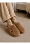 Teddy Bear Patterned Women's House Slippers Winter Woolen Dowry and Bundle Slippers Do Not Make Noise Thick Sole - 2