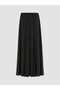 Alita City Lcw Modest Black Embroidered Long Women's Skirt with a Difference - 5