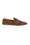 L5877 Men's Striped Printed Genuine Suede Lightweight Eva Flat Sole Penny Loafer - 2