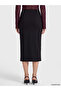 Alita City Lcw Vision Black Raschel Plain Midi Women's Skirt with a Difference - 4