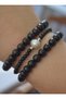 Onyx Stone Bracelet Set - Multi-Colored - 4