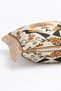 Authentic Fringed Throw Pillow Cover with Traditional Double Bird and Tulip Pattern - 4