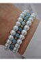 Aquamarine Vine Bracelet Set - Multicolor - - 2