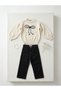 Girls' Set Winter Top Knitwear Bottom Jeans 2-Piece Set Stylish Set - 7