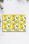 Lemon Patterned A5 Spiral Colorful Notebook 45 Sheets 90 Pages 300 Gr Cover Pytkdftr003