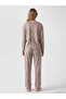 Sparkling Choices Leopard Embroidered Women's Pajama Set from Shining Store - 5