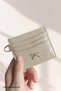 Beige Card Holder with Ribbon Detail - 2