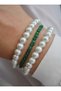 Jade Stone Veince Bracelet Set - Multi-Colored - 2