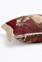 Baroque Style Embroidered White Horse Figured Decorative Fringed Throw Pillow Cover - 4
