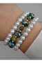 Jade Crystal Vein Bracelet Set - Multicolor - 2