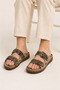 Women's Orthopedic Sole Comfortable Stitched Slippers - 2