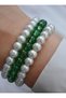 Pearl Bracelet Set - Multi-Colored - 2