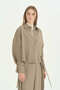 Oversize Form Modal Shirt - Mink - 2