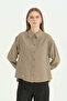 Front Cut Modal Shirt - Mink - 2